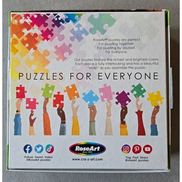 RoseArt My Happy Place Boho Coffeeshop 750 pc Lars Stewart Complete Preowned - Picture 2 of 6